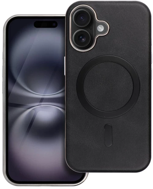 Gentleman Mag Cover Case Compatible With Magsafe For Iphone 17 Pro Black