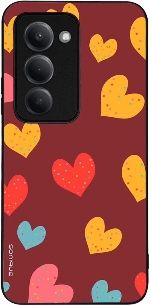 Θήκη Sonique Heart Series για Xiaomi Redmi 15 4G / Redmi 15 5G Μπορντώ