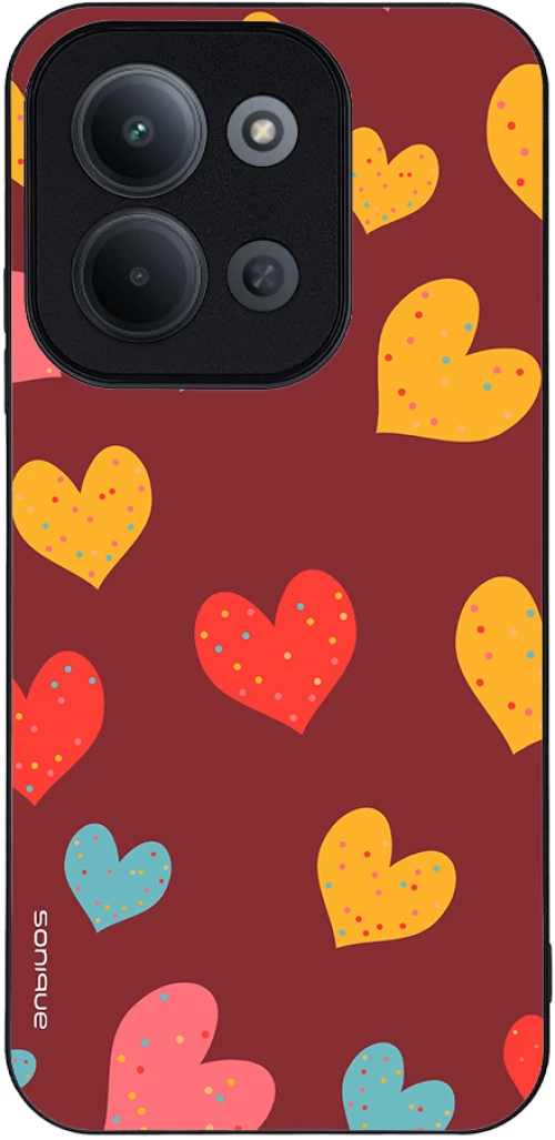 Θήκη Sonique Heart Series για Xiaomi Redmi 15C 4G / Redmi 15C 5G / Poco C85 4G Μπορντώ