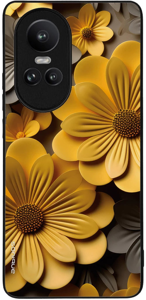 Θήκη Sonique 3D Flower Series για Oppo Reno10 Pro 5G Κίτρινο