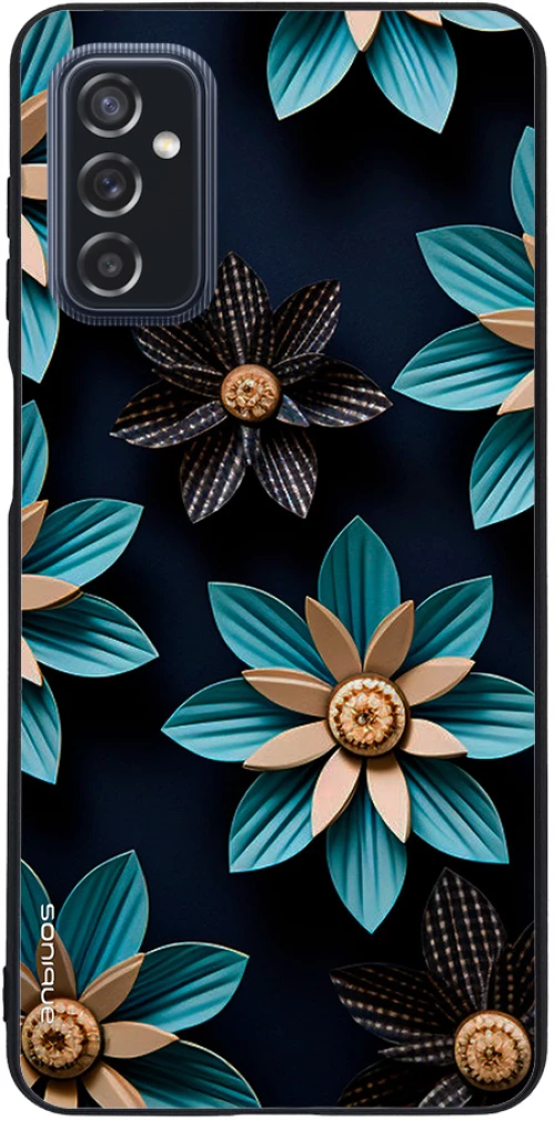 Θήκη Sonique 3D Flower Series για Samsung Galaxy M52 5G Γαλάζιο