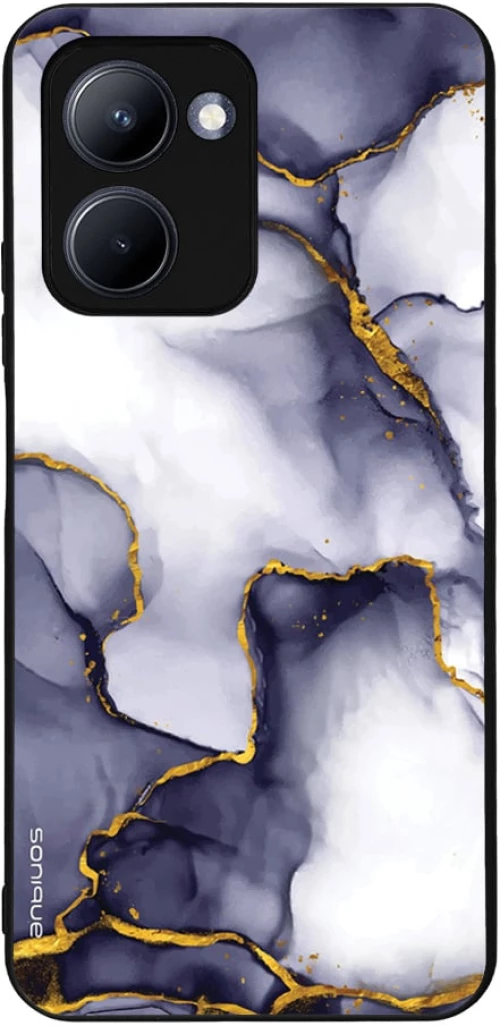 Θήκη Sonique Marble Series για Realme C33 Μωβ Γκρι