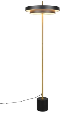 Φωτιστικό Επιδαπέδιο Trio Lighting KEATON 440210180 Μαύρο Ματ (Black Mat) και Χρυσό Χρώμα (Gold Coloured) 2300+3000+4000K