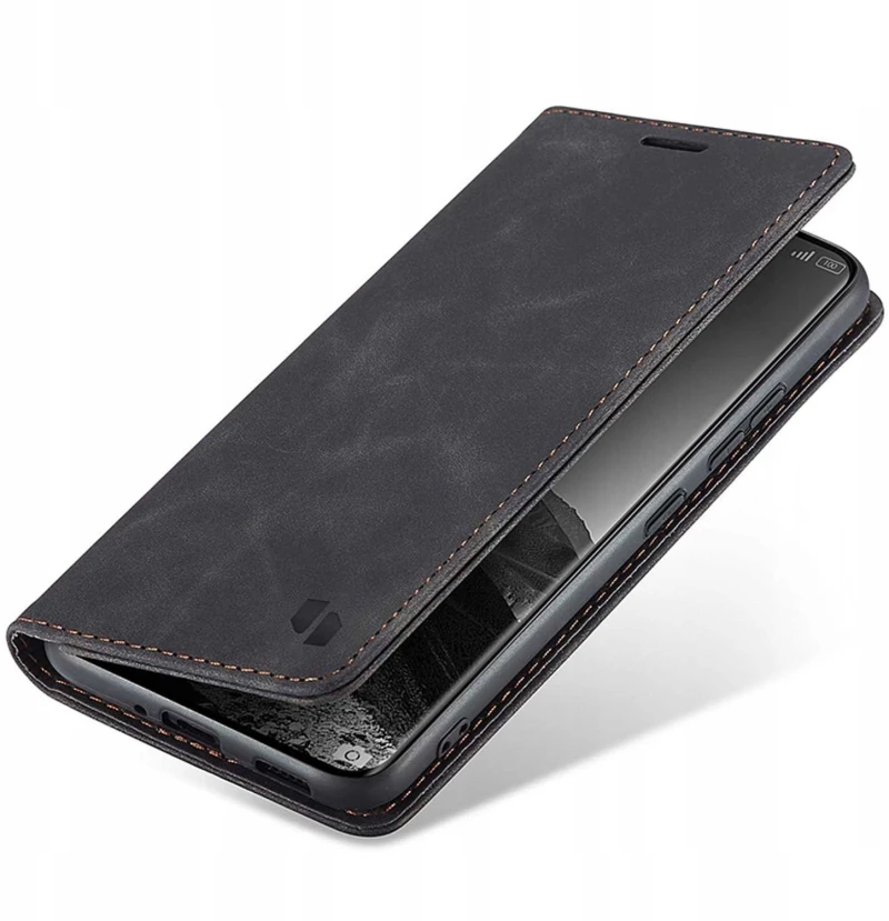 Θήκη Xiaomi Redmi Note 14 Pro 5G / Poco X7 Spacecase Wallet Πορτοφόλι - Black (5905719117658)