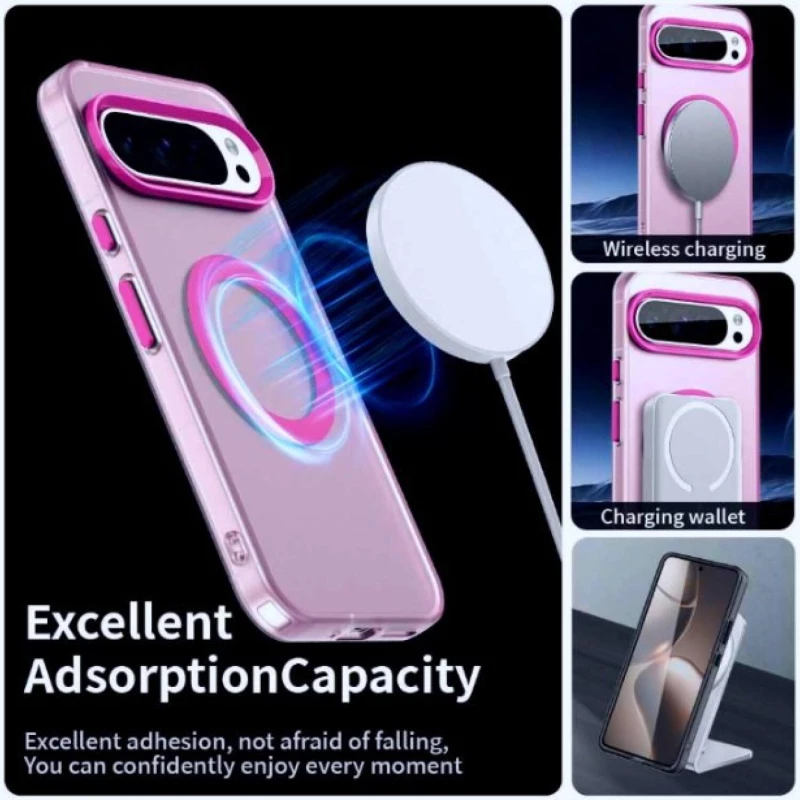 Θήκη Google Pixel 10 Pro XL Techsuit CandyCase Σκληρή Ημιδιάφανη με MagSafe Qi2 - Pink (5949419321601)