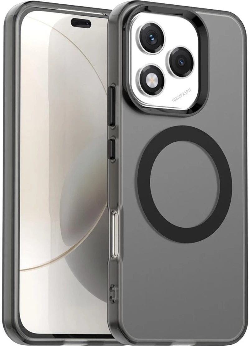 Θήκη Honor 400 Lite Techsuit CandyCase Σκληρή Ημιδιάφανη με MagSafe - Black (5949419310865)