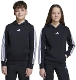 Παιδικό Φούτερ Με Κουκούλα Adidas Essentials Hoodie Μαύρο / Λευκό  Μαύρο
