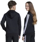 Παιδικό Φούτερ Με Κουκούλα Adidas Essentials Hoodie Μαύρο / Λευκό  Μαύρο