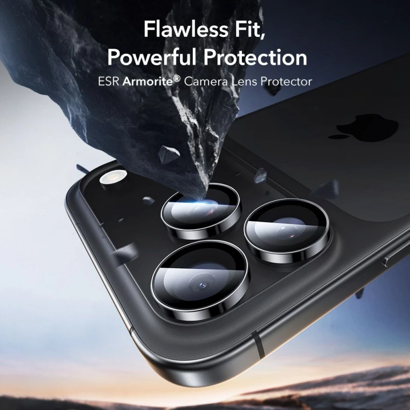 ESR Armorite Camera Protector for iPhone 14 Pro / Pro Max / 15 Pro / Pro Max / 16 Pro / Pro Max / 17 Pro / Pro Max - Black