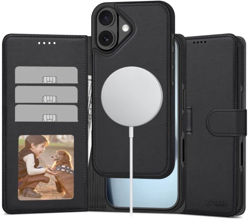 Tech-Protect Wallet MagSafe Case for iPhone 17 - Matte Black