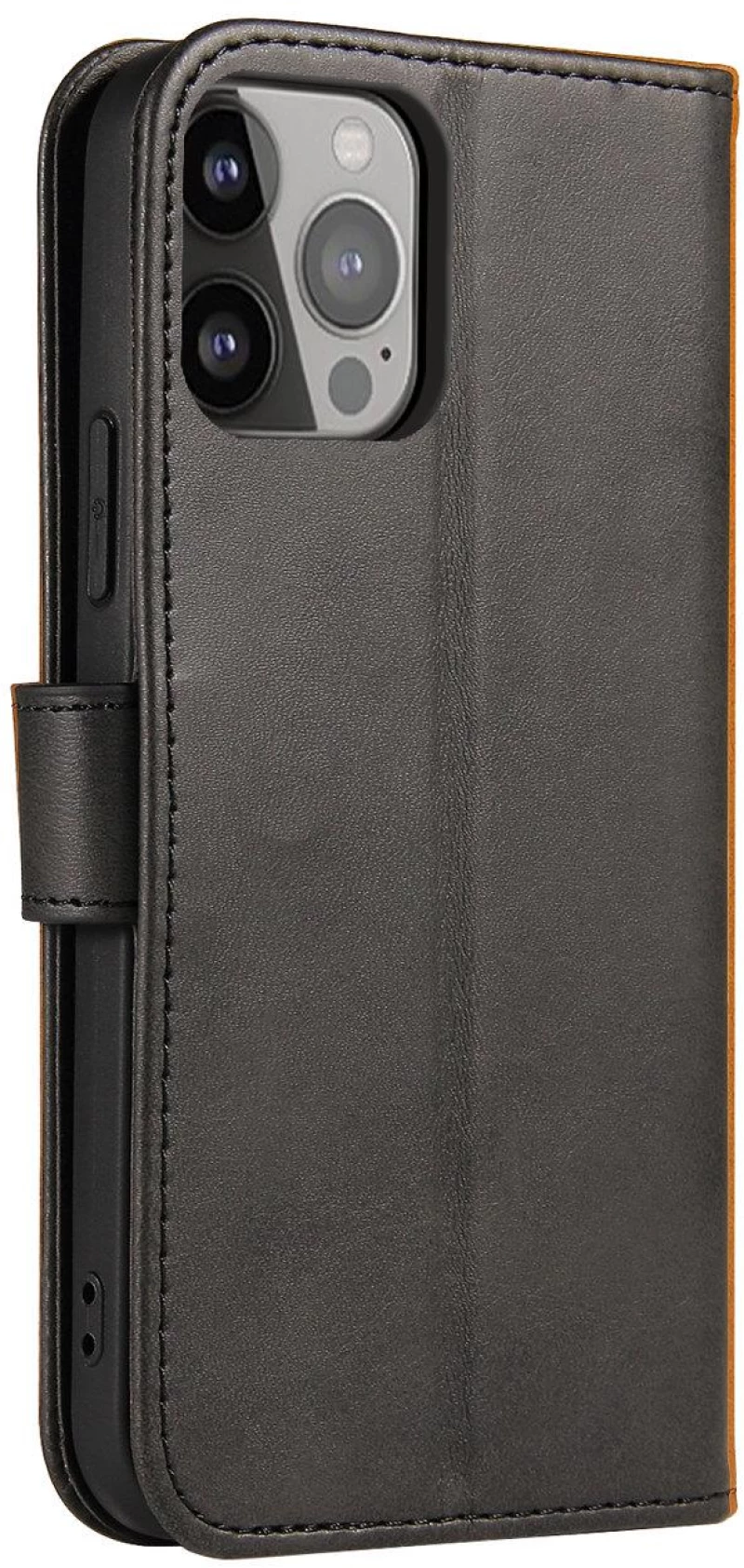 Magnet Case for Huawei Mate 50 Pro cover with flip wallet stand black