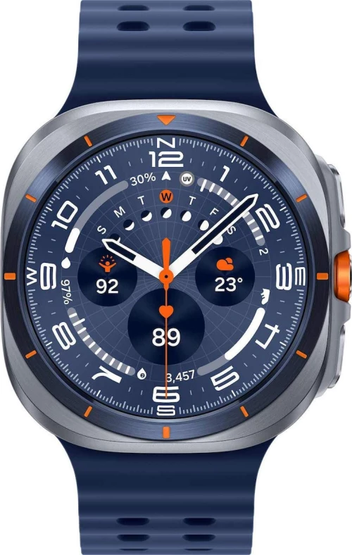 Samsung Galaxy Watch Ultra (2025) Titanium 47mm Αδιάβροχο με eSIM και Παλμογράφο - Μπλε