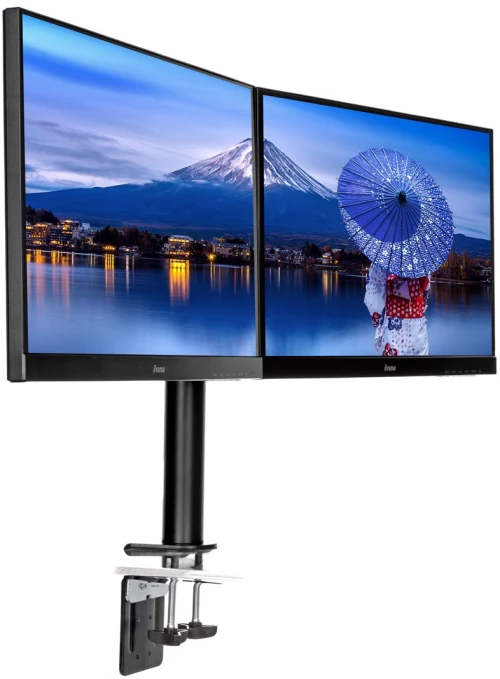 Desk mount with adjustable arm