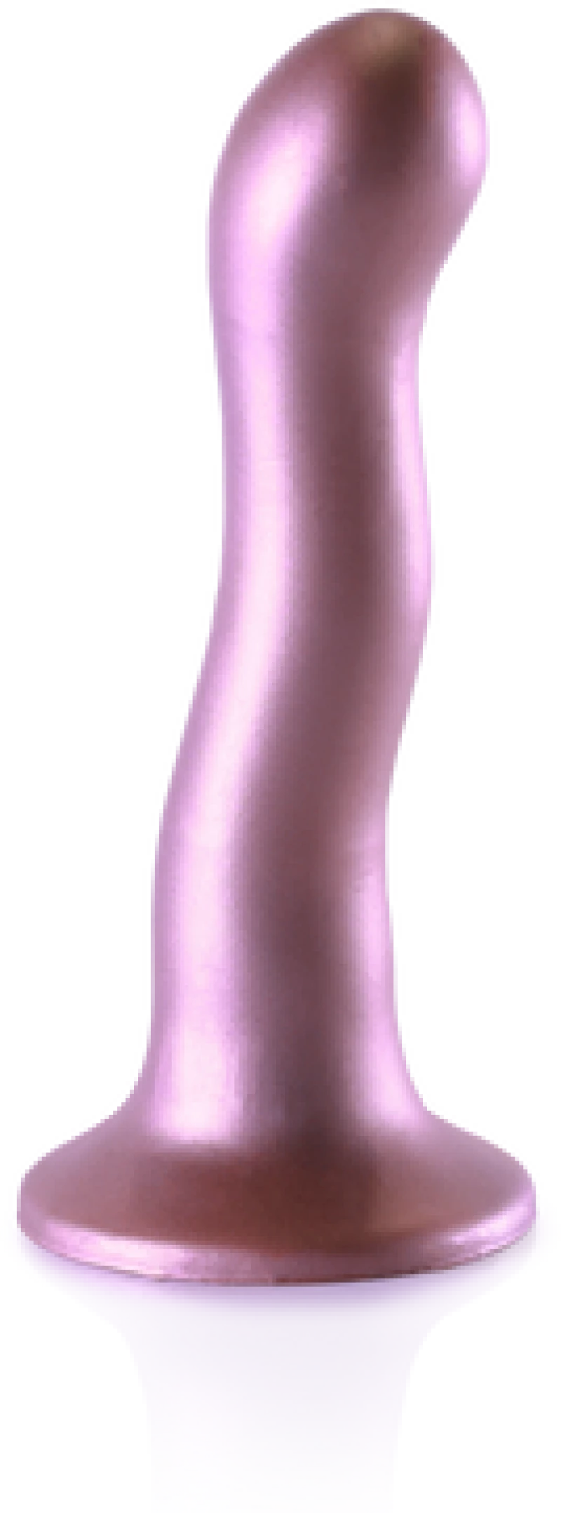 Ouch Ultra Soft Silicone Curvy G-Spot Dildo - 7'' / 17 cm