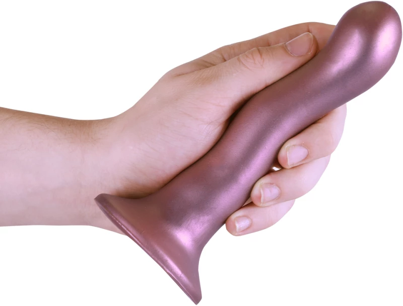 Ouch Ultra Soft Silicone Curvy G-Spot Dildo - 7'' / 17 cm