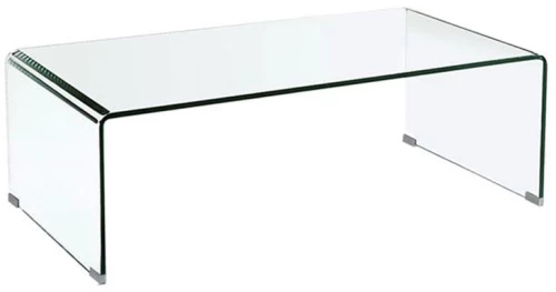 GLASSER Τραπεζάκι Σαλονιού Καθιστικού Διάφανο Γυαλί 12mm