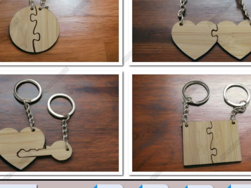 Intra απο ξύλο plywood 3mm-4mm πάχος – Μπρελόκ Παζλ που συμπλέκεται καρδιά Δίασταση  5x5 cm INTRAFABR-95003988