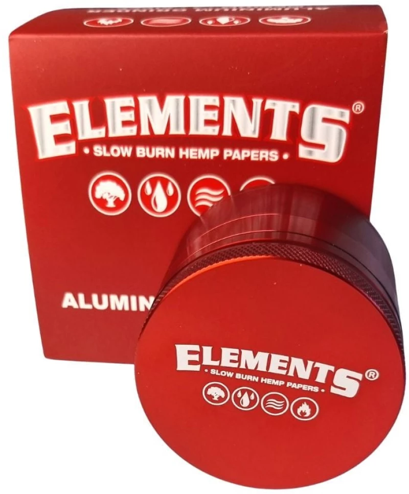 Elements Grinder Red Large 62mm