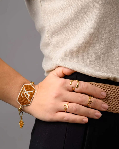 LV Logo Miyuki Bracelet