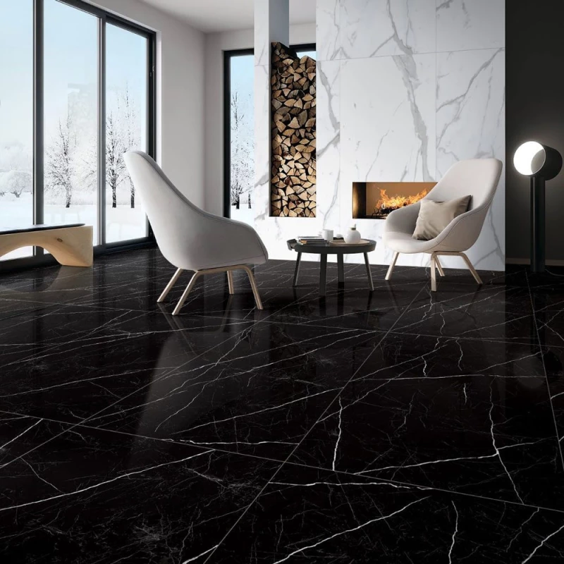 Nero Marquina High 120x160 cm Πλακάκι Πορσελάνης