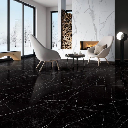 Nero Marquina High 120x160 cm Πλακάκι Πορσελάνης