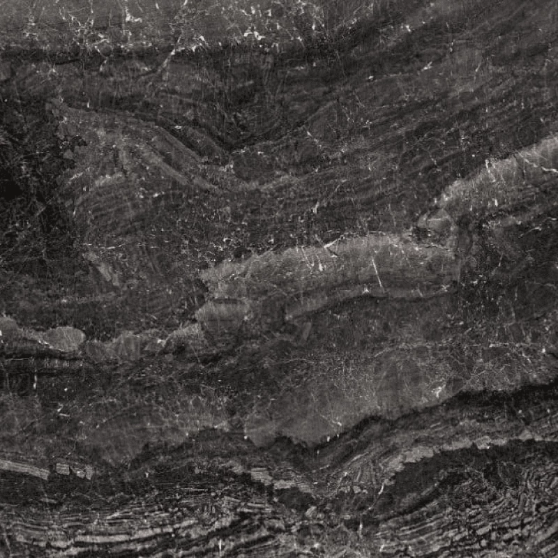 Ivy Space Πλακάκι Μαρμάρου Universal Black 60x60x2 cm, Γυαλιστερό
