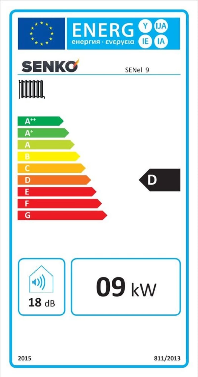 Ηλεκτρικός Λέβητας 9 kW Μονοφασικός SENel Λευκό