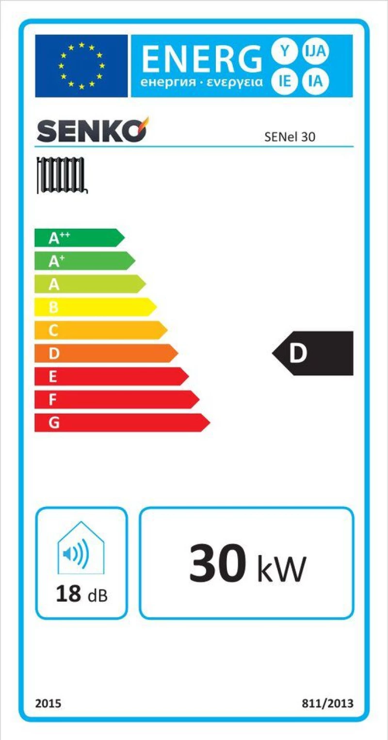 Ηλεκτρικός Λέβητας 30 kW Τριφασικός SENel Λευκό