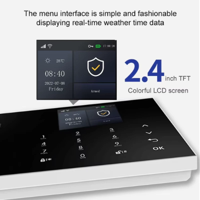 PGST PG-108-K Ασύρματο Σύστημα Συναγερμού (Wi-Fi / GSM) – Ελληνική Γλώσσα
