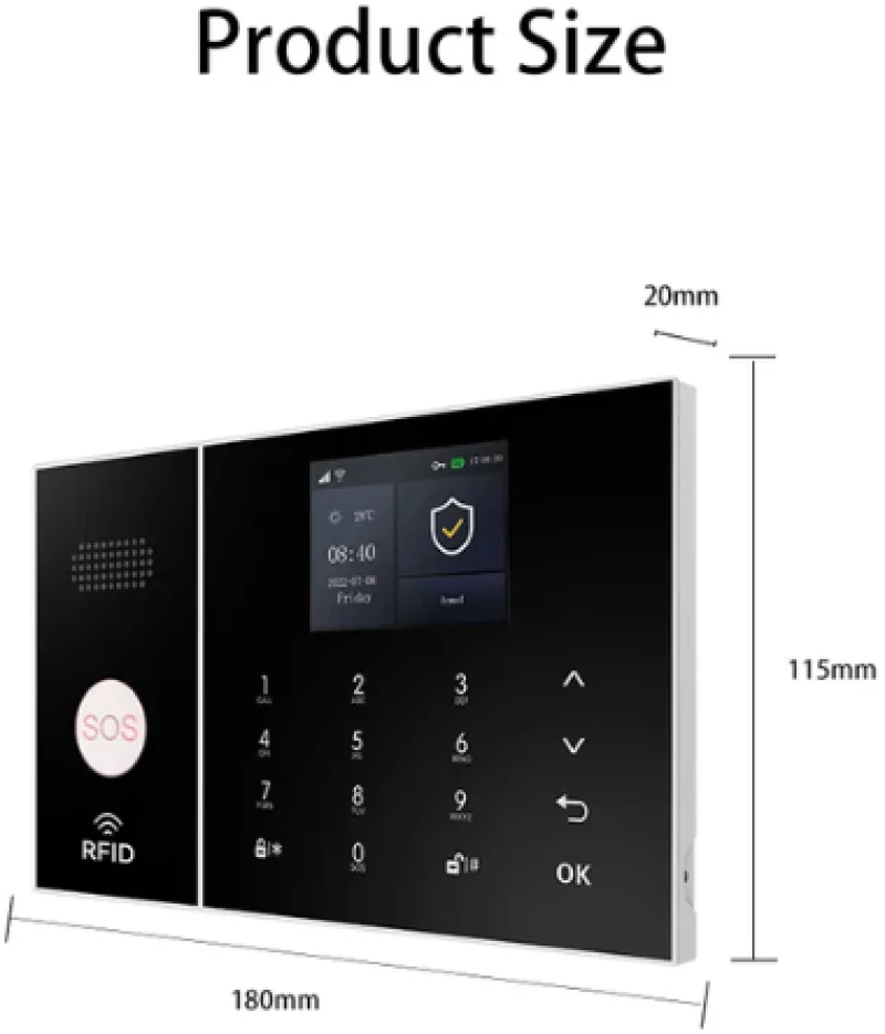 PGST PG-108-K Ασύρματο Σύστημα Συναγερμού (Wi-Fi / GSM) – Ελληνική Γλώσσα