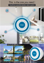 GST PE-519R Wireless Indoor Alarm Siren (Wi-Fi / 433 MHz White)