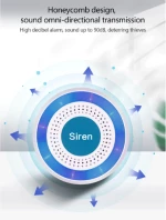 GST PE-519R Wireless Indoor Alarm Siren (Wi-Fi / 433 MHz White)