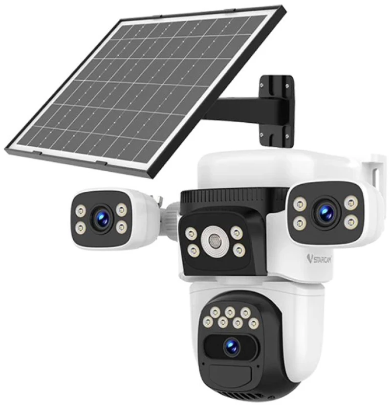 VSTARCAM smart ηλιακή κάμερα BG621SR  triple lens  2MP  4G  SD  PTZ  IP66