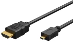 GOOBAY καλώδιο micro HDMI σε HDMI 53781 με Ethernet  4K/60Hz  1m  μαύρο