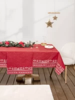 Τραπεζομάντηλο Wonderland Κόκκινο Τραπεζομάντηλο 150x190