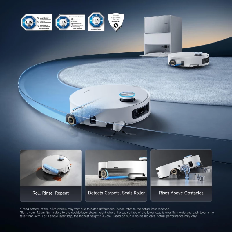 VACUUM CLEANER ROBOT AQUA10 UL/ROLLER COM RLH71DE-1-WH DREAME