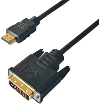 Καλώδιο HDMI σε DVI Yenkee YCH 515 1.4 4K/30Hz Gold Plated Μαύρο 2m