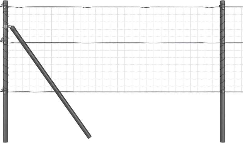 vidaXL Στύλος Περιφράξεων Άλλο 26 pcs Γκρι 3,2 x 3,2 x 120 εκ Ατσάλι