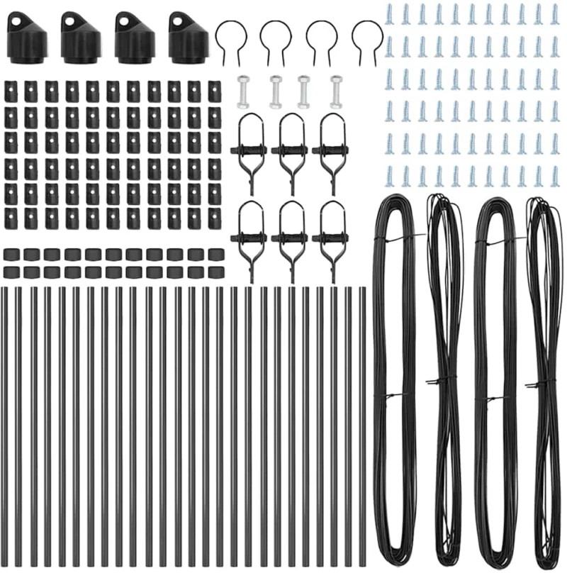 vidaXL Στύλος Περιφράξεων Άλλο 26 pcs Γκρι 3,2 x 3,2 x 120 εκ Ατσάλι