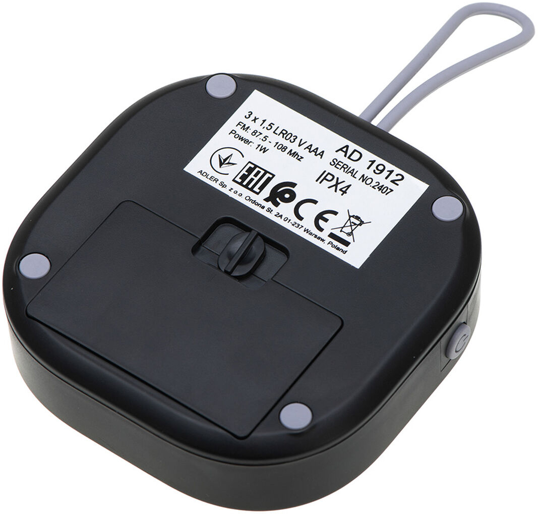 Ραδιόφωνο Adler ad 1912 Μαύρο