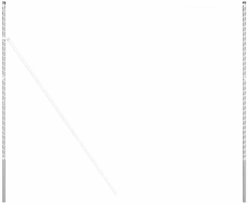 vidaXL Πό posts φράχτη 2 pcs Ασημί Ατσάλι με Επικάλυψη Πούδρας