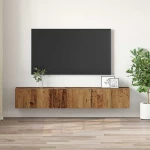 vidaXL Σετ επίπλου τηλεόρασης Επιτοίχιο 3 pcs Καφέ 60 x 30 x 30 cm