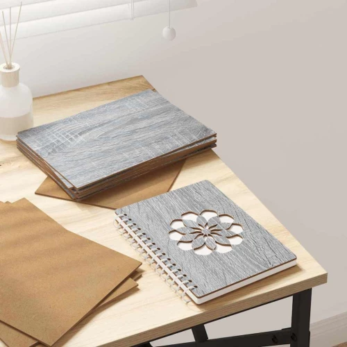 vidaXL Διακοσμητικά Πάνελ 12 pcs Γκρι sonoma 21 x 30 x 0.3 εκ