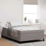 vidaXL Κρεβάτι με ελατήρια Taupe 120 x 190 cm ύφασμα