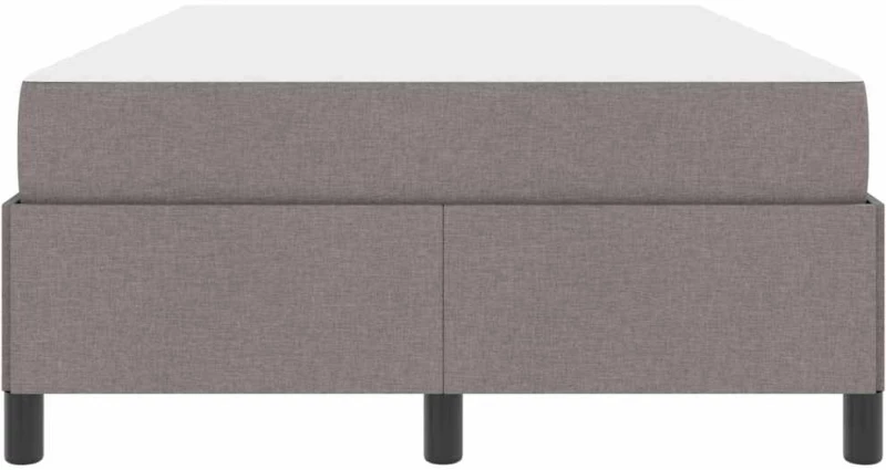 vidaXL Κρεβάτι με ελατήρια Taupe 120 x 190 cm ύφασμα
