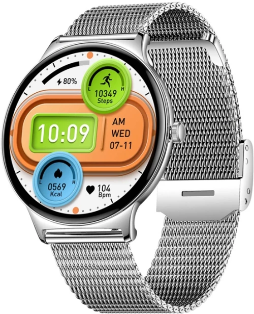 Colmi V89 smartwatch (ατσάλινο ασημί)
