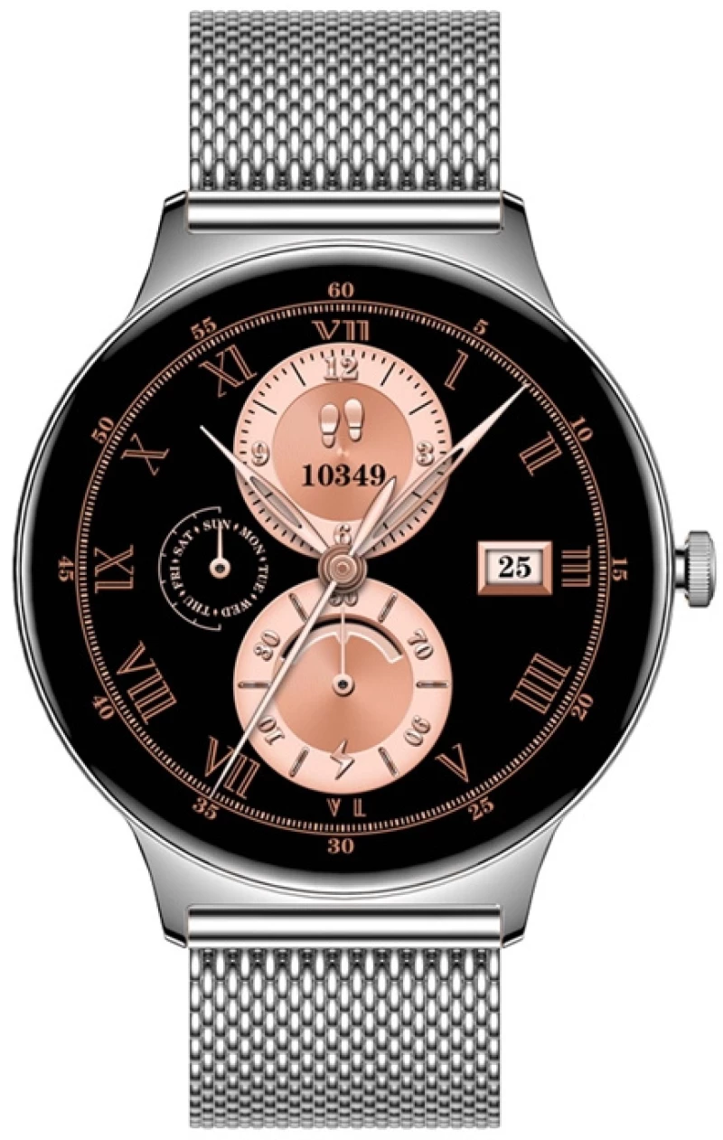 Colmi V89 smartwatch (ατσάλινο ασημί)