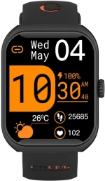 Colmi P86 Smartwatch (Μαύρο)