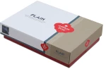 Σετ παπλωματοθήκη Plain Cotton Box 4 τμχ Διπλή (200x220) χρώμα ανθρακί