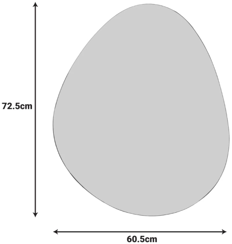 Καθρέπτης Hahoe Inart 60x1x72.5εκ